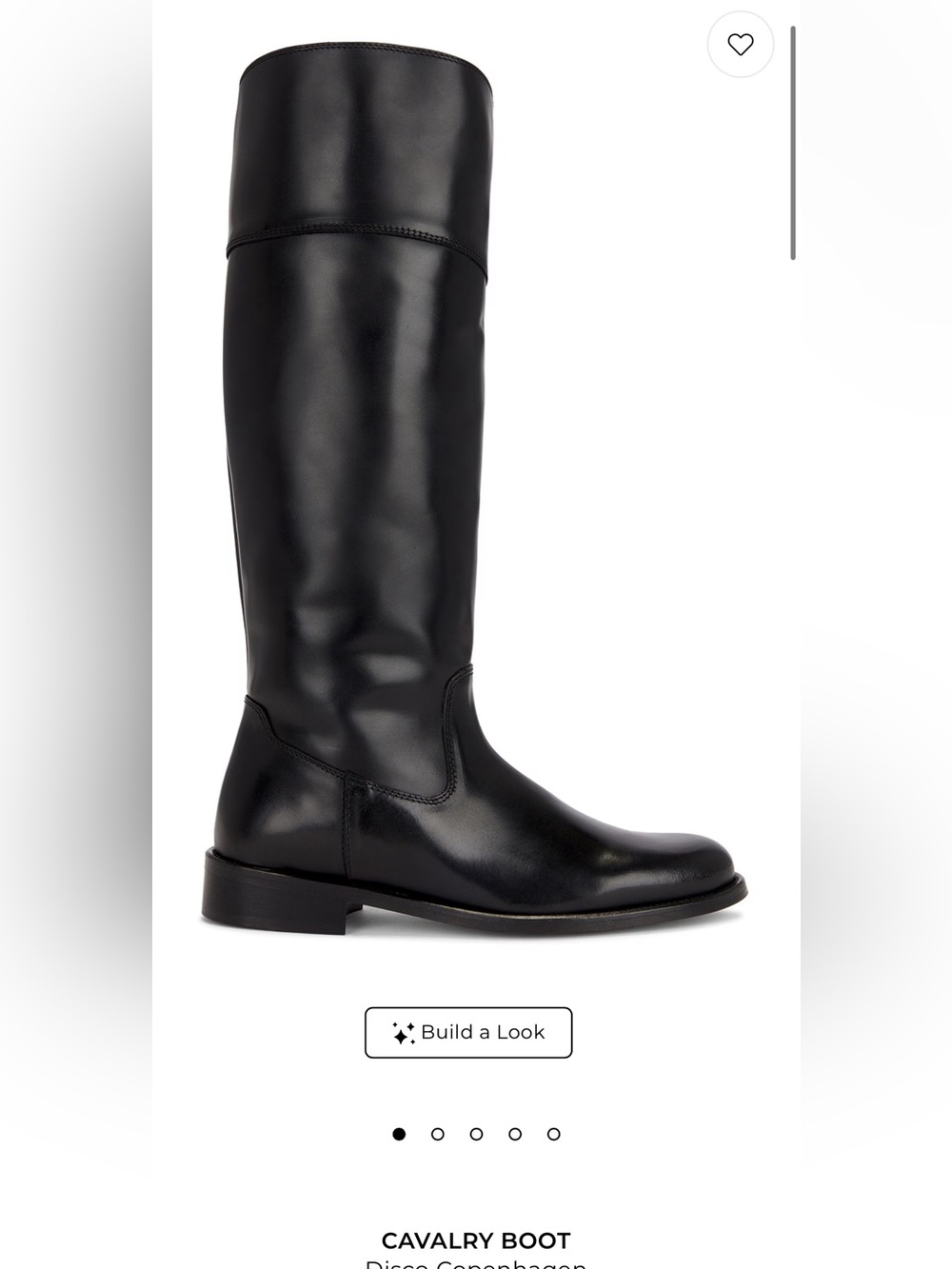 REVOLVE DICO Cavalry Black Over-the-Knee Leather Boots